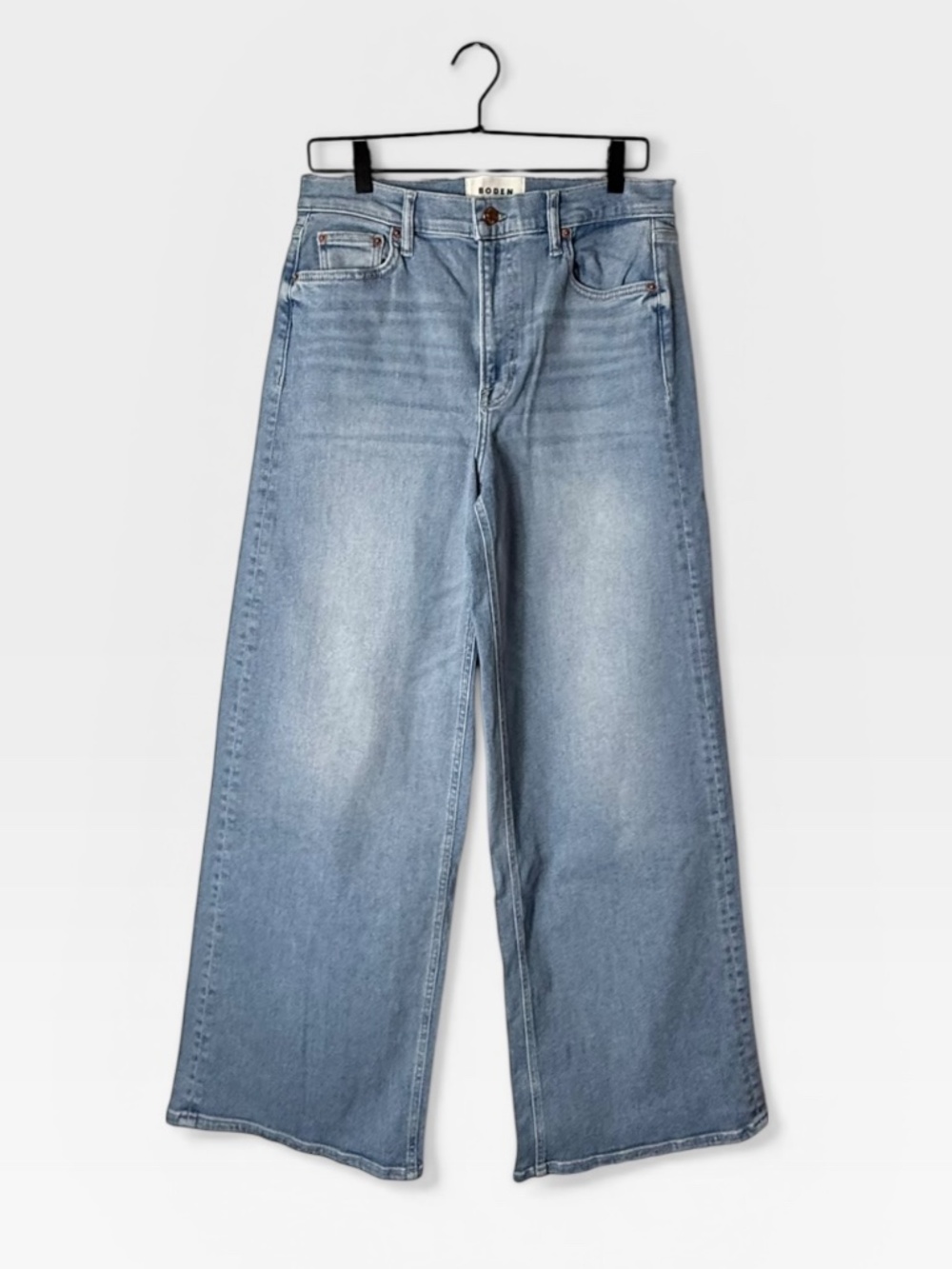 Boden The Lauren wide-leg jeans in a light-wash denim Size‎ 29R (F)